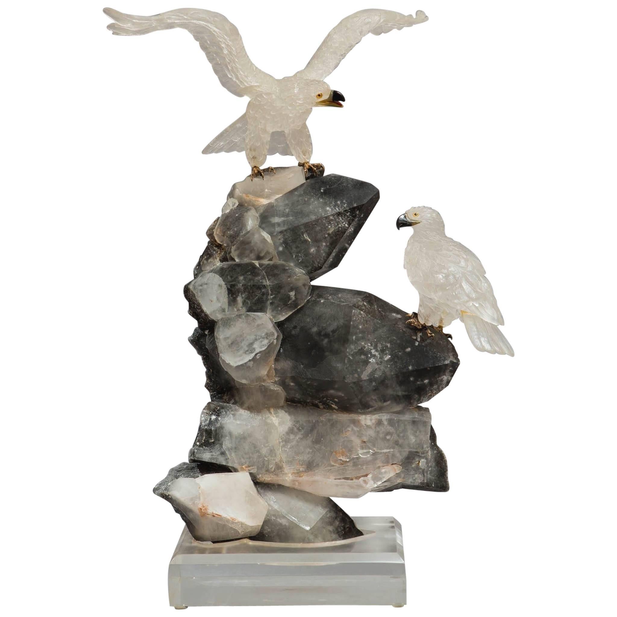 19th Century Continental, Possibly Russian Crystal Artwork For Sale