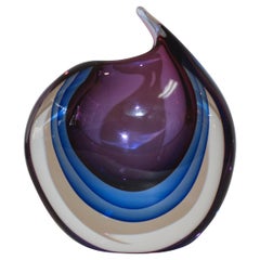 vase moderniste de Murano des années 1970