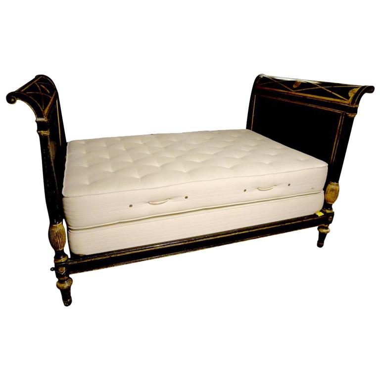 Late 18th Century Paint and Gilt Directoire Bed