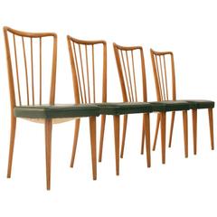 Four 1950s Italian Vintage Dining Chairs 4