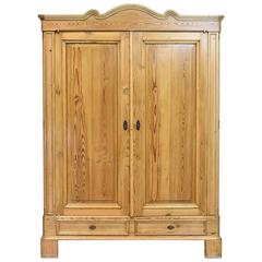 Large 19th Century Biedermeier Armoire in Pine 7