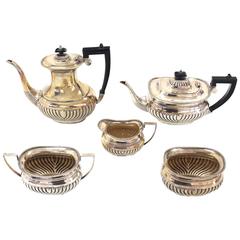 Five Pieces English Silver Plated Sheffield Tea or Coffee Set 5