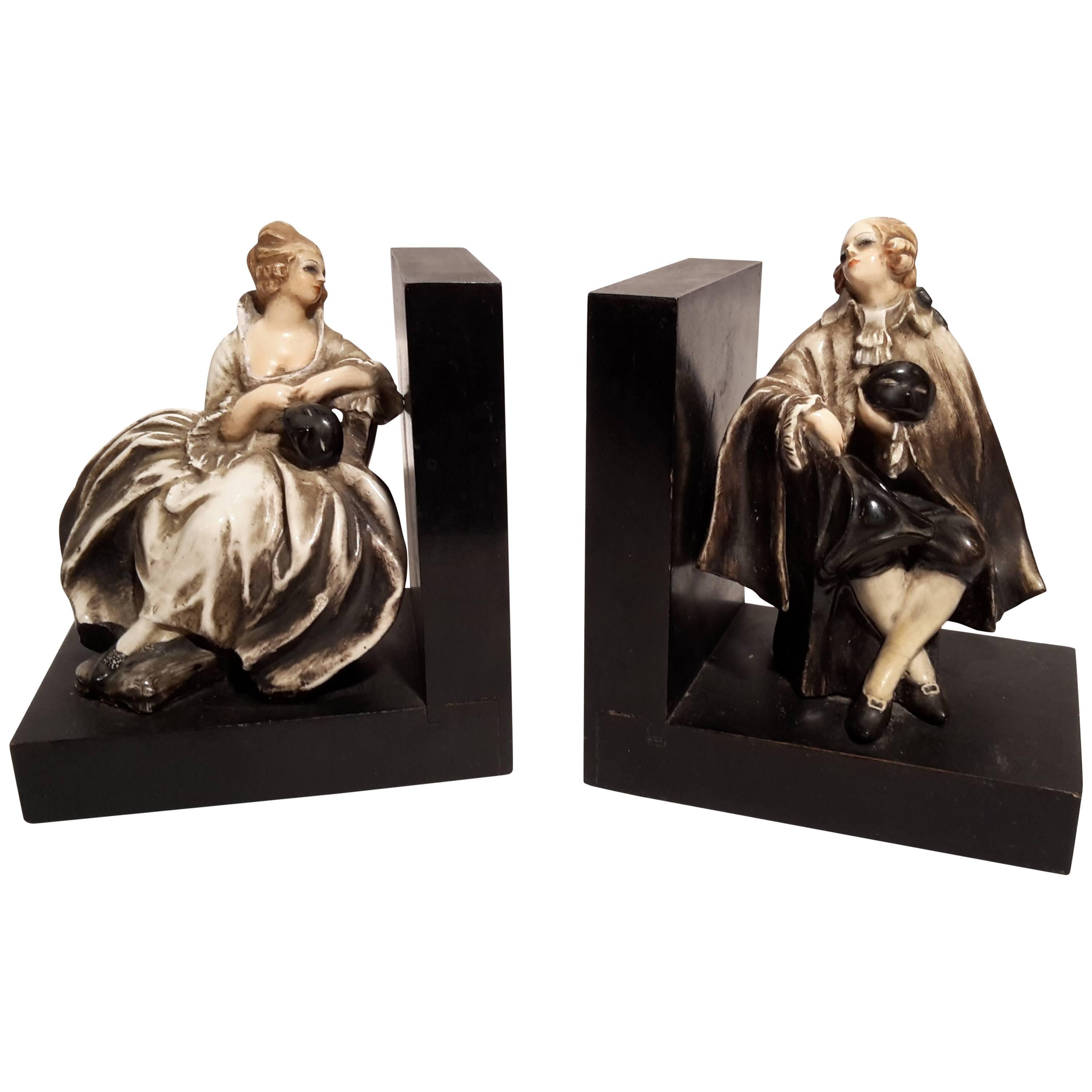 Bookends "Venice Carnival" For Sale