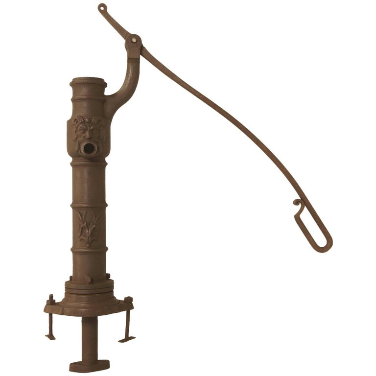 Antique French Water Fountain Pump or Garden Ornament at 1stDibs