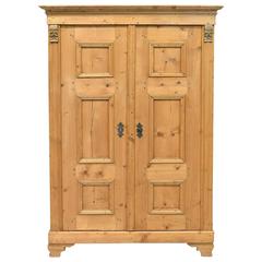 Antique 19th Century Austrian Armoire in Pine