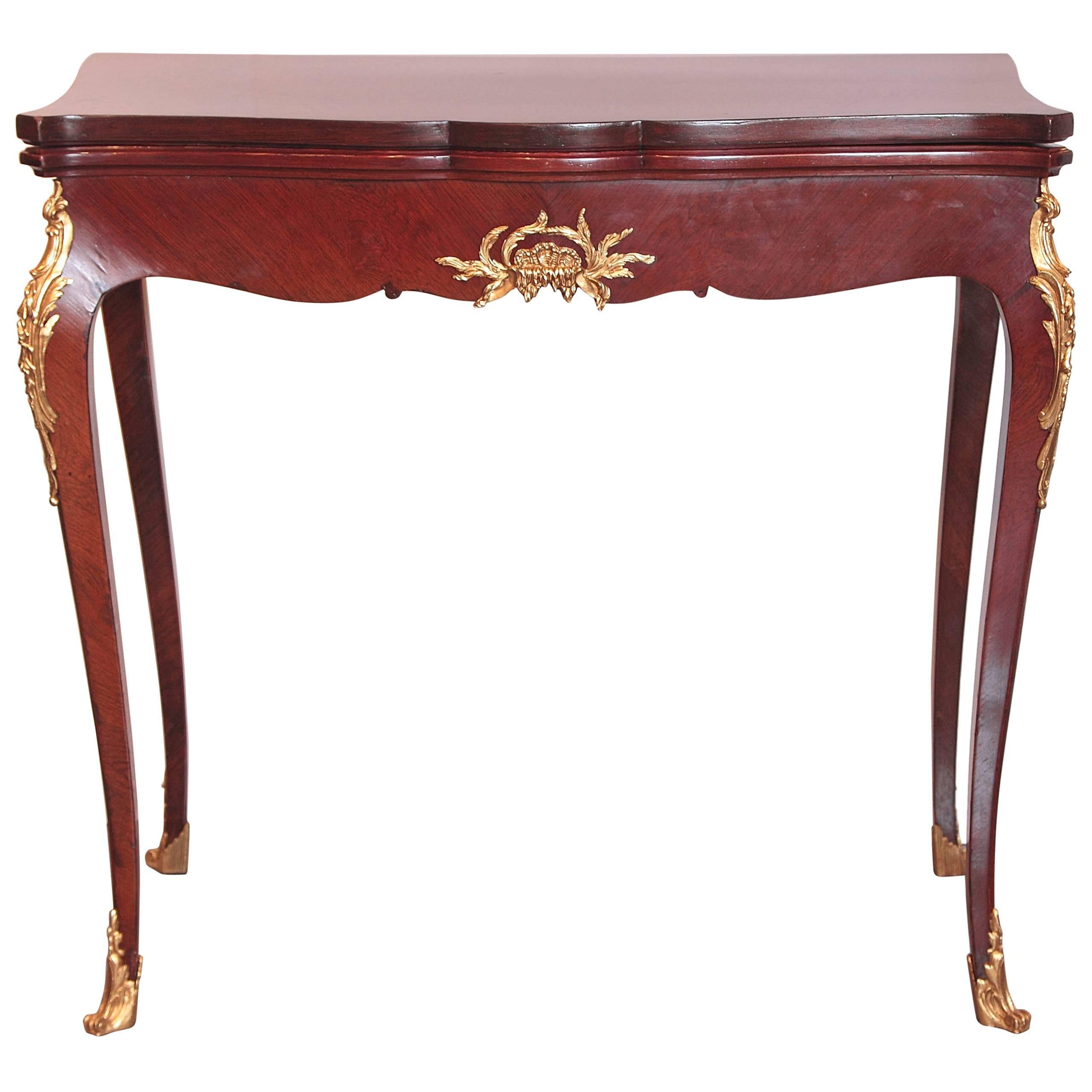 19th Century French Game Table Signed F Linke For Sale