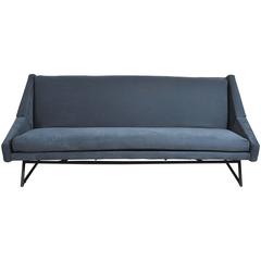 Rare 1960s Blue Louis Paolozzi Sofa Bed