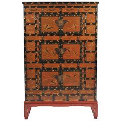 Japanese Meiji Period Lacquer Cabinet