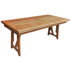 Guillerme & Chambron Extendable Dining Table in Oak