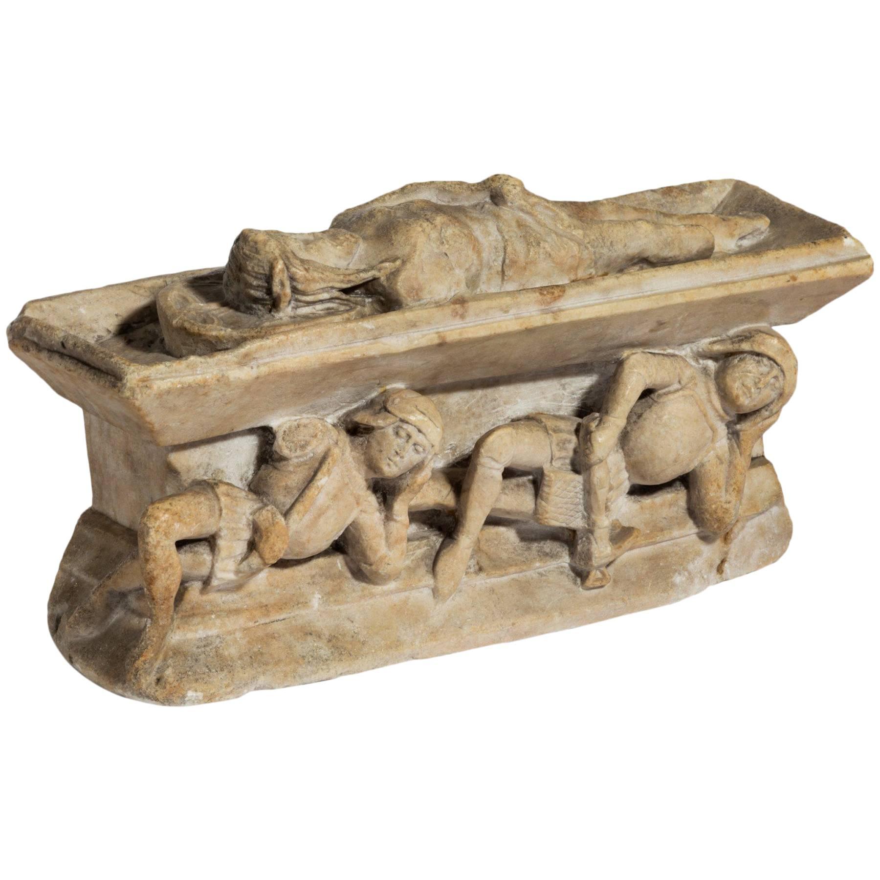 Alabaster Group of Christ’s Tomb For Sale
