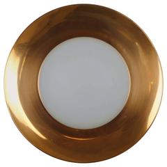German Round Copper Sconce, 1960s