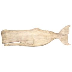 Large Carved White Whale