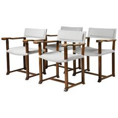 Set of Four Armchairs Designed by Carl Bergsten, Sweden, 1920s 4