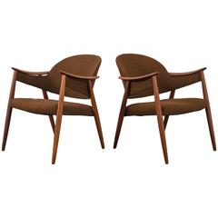Pair of Mid-Century Modern Lounge Chairs by Gerhard Berg 2