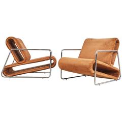 Percival Lafer Prototype Lounge Chairs from Brazil, circa 1970