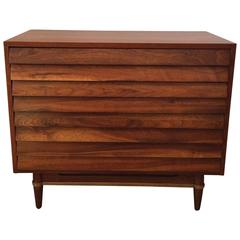 Mid Century Louvered Dresser By Merton Gershon For American Of Martinsville