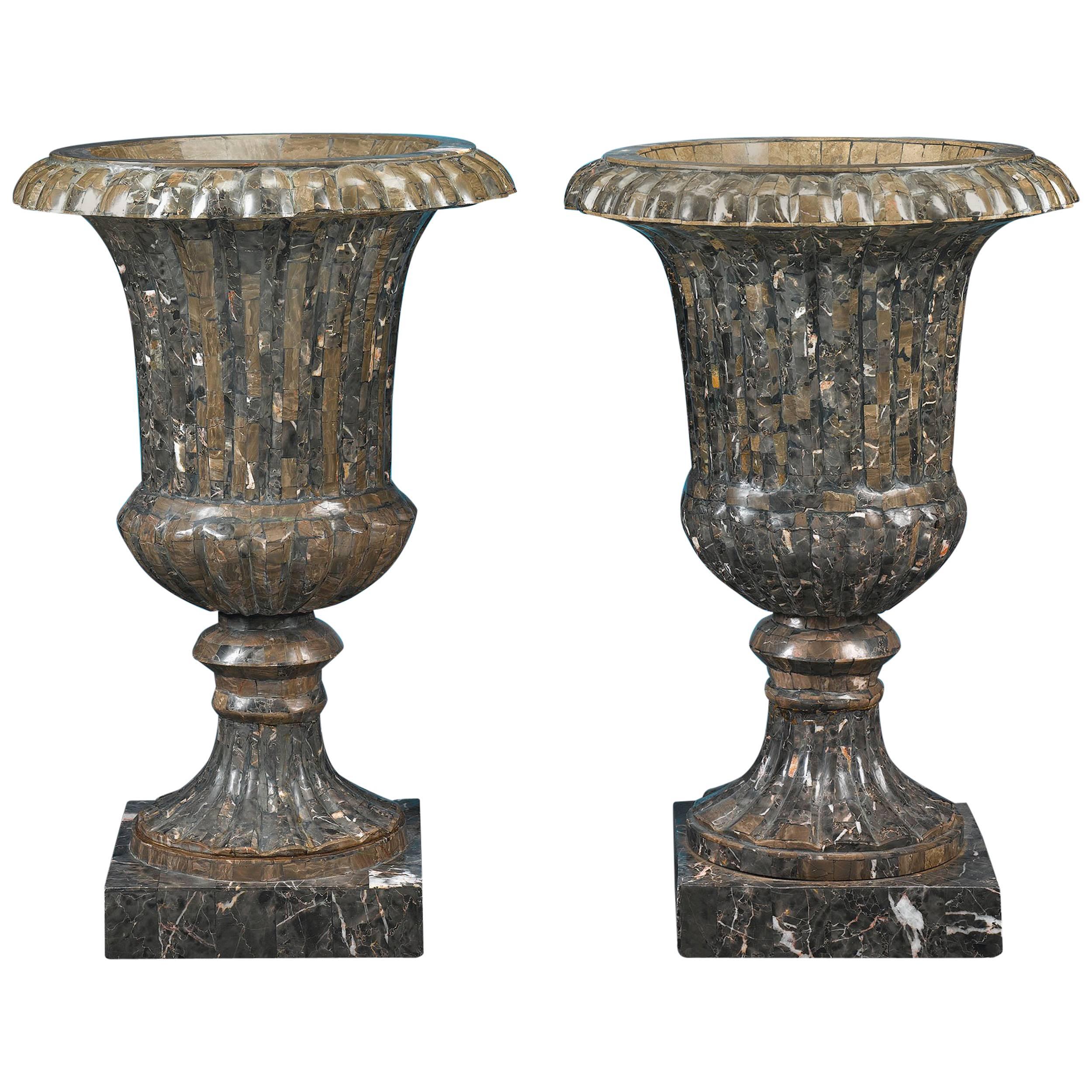 Neoclassical Marble Urns