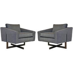Pair of Mid-Century Modern Cantilever Chairs 11