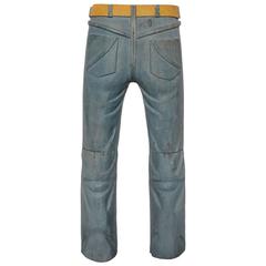 20th Century Folk Art Hand Carved Jeans Sculpture 7