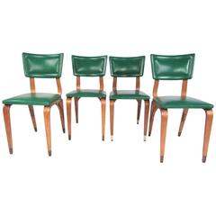 Set of Four Midcentury Thonet Style Dining Room Chairs 11
