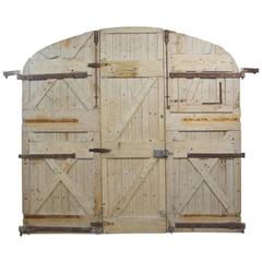 Large 19th Century Wooden Gates from France