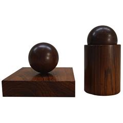 Magnetic Rosewood Executive Desk Accessories by Hillerod-Denmark