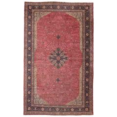 Antique Turkish Sivas Rug with Art Nouveau Style 2