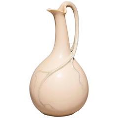 Leon Kann, Manufacture Nationale de Sèvres, an Art Nouveau Gourd Shaped Ewer