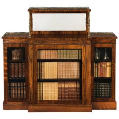 George IV Regency Period Rosewood Inlaid Side Cabinet