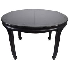 Chin Hua Black Lacquer Dining Table by Century Furniture