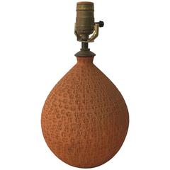 Petite Hand Thrown Terracotta Table Lamp 7