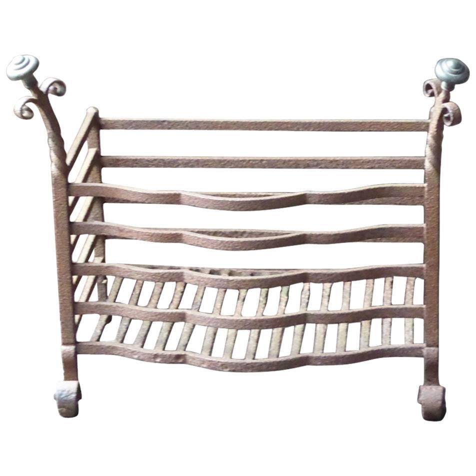 Dutch Art Nouveau Fire Grate - Fireplace Basket