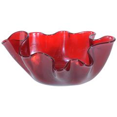Italian Mid-Century Murano Glass 'Fazzoletto' by Fulvio Bianconi for Venini 11