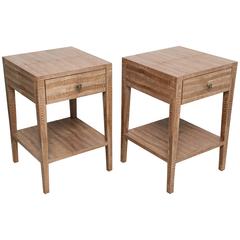 Pair of Vintage Snakeskin Side Tables 3