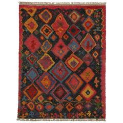 Modern Turkish Tulu Shag Rug with Contemporary Abstract Tribal Style 10