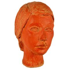 Terracotta Female Sculpture