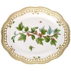 Royal Copenhagen Flora Danica Pierced Platter