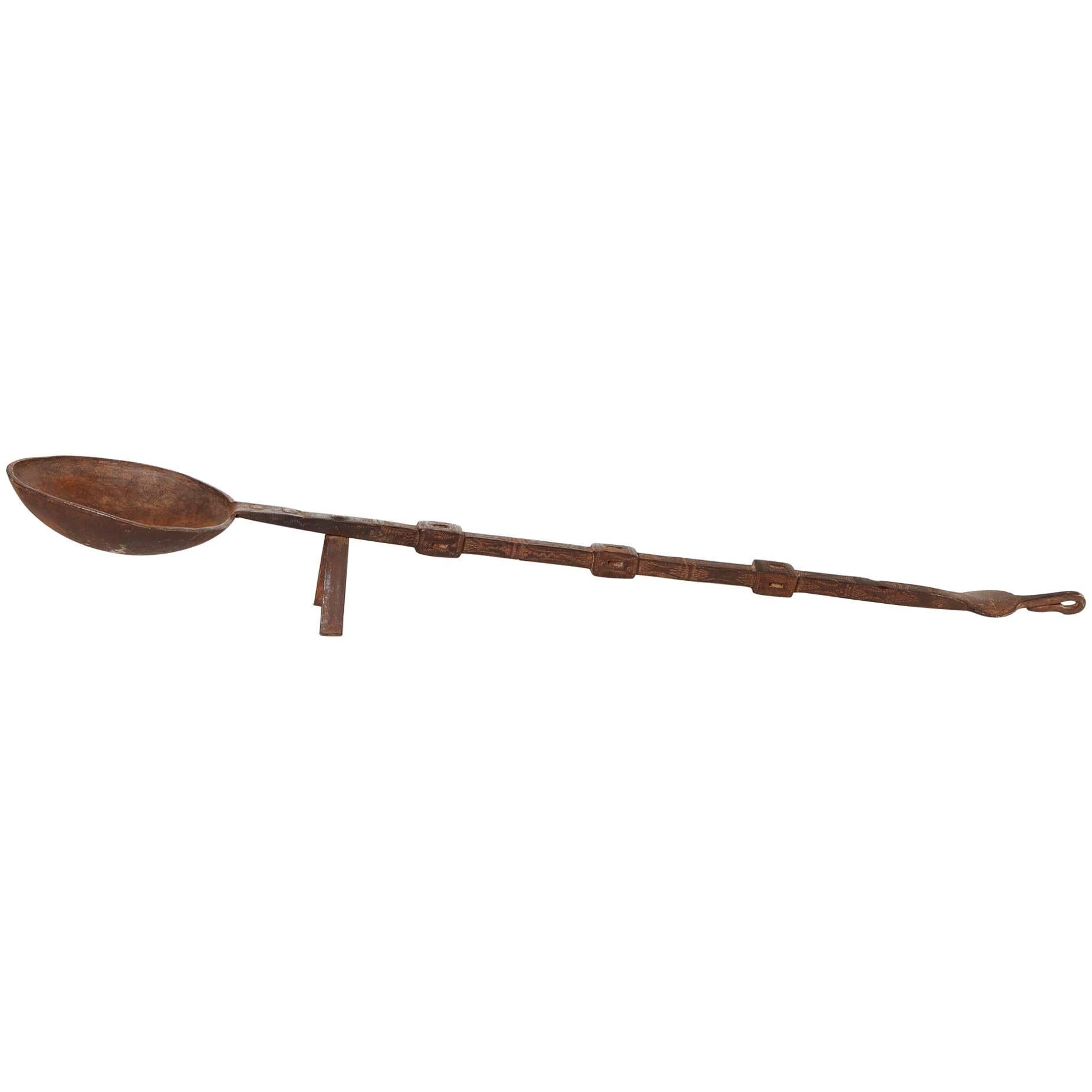 Early 20th Century Iron Cooking Utencil from India For Sale