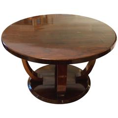 Gorgeous Jules Leleu Mahogany and Rosewood Coffee Table