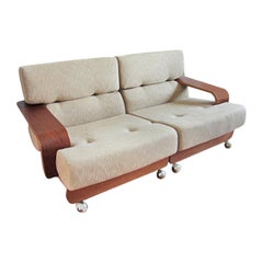 Rare N.eilersen Danish Modern Teak  Loveseat  Mid-century