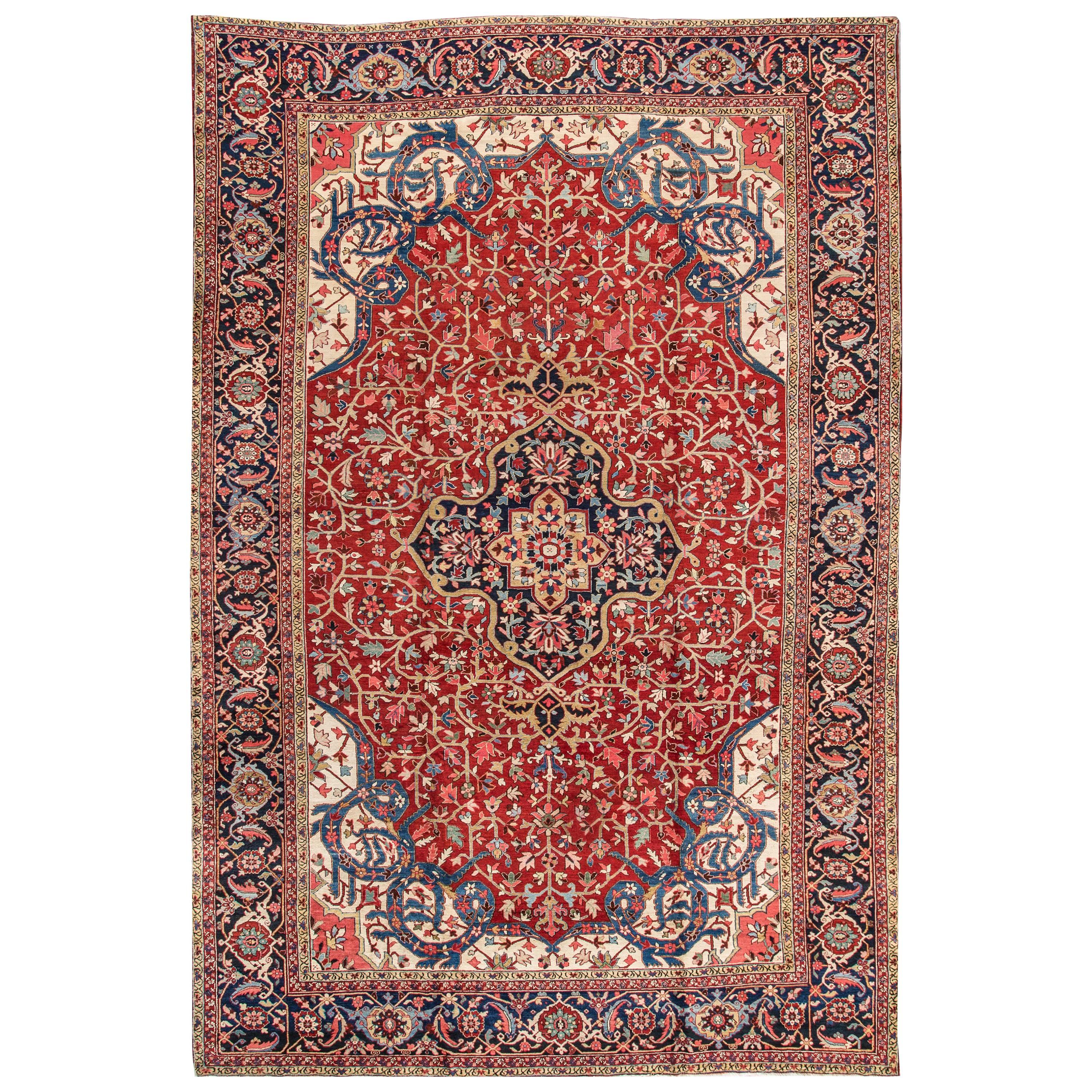 antique Goravan (Heriz) rug For Sale at 1stDibs