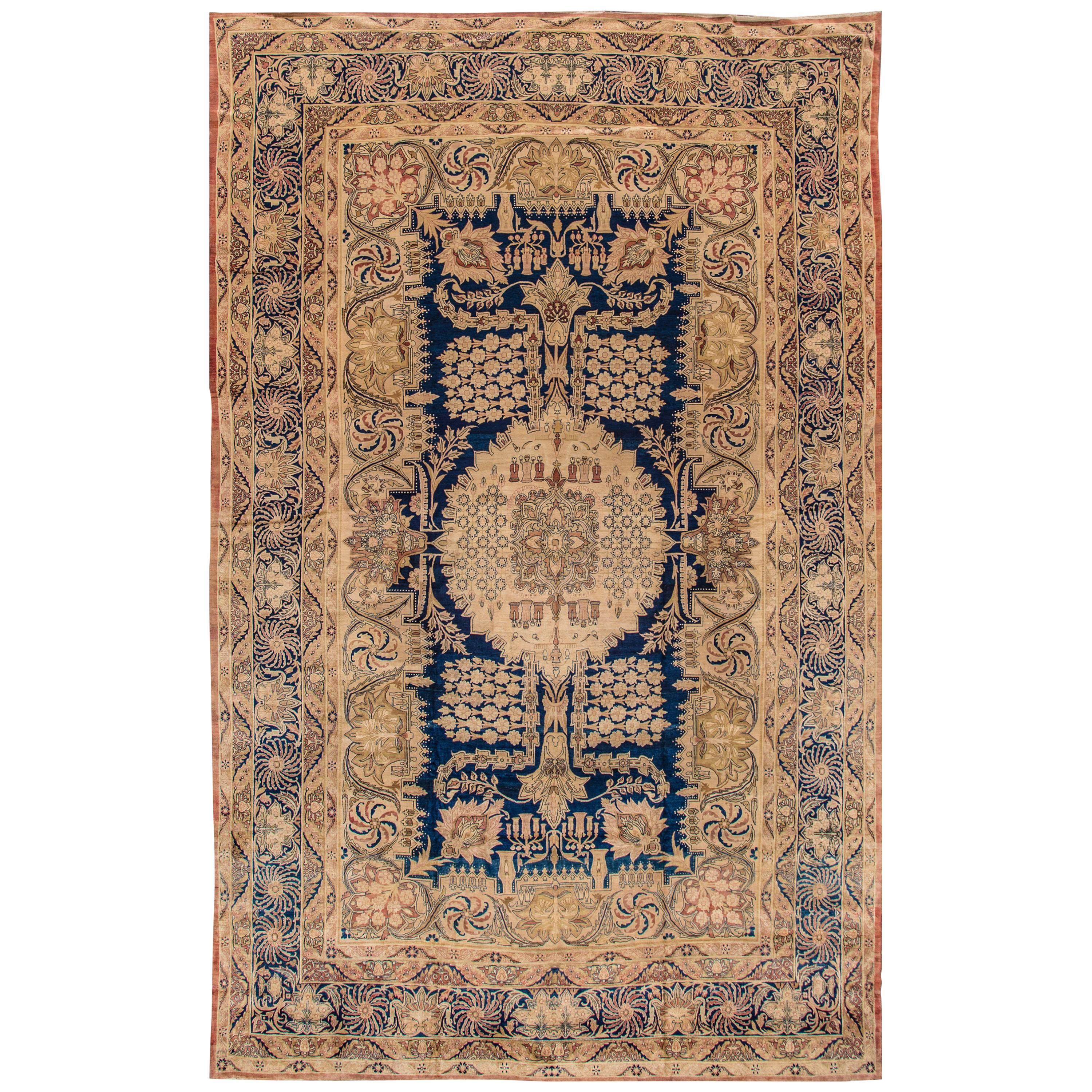 Antique Ravar Kerman Rug For Sale at 1stDibs
