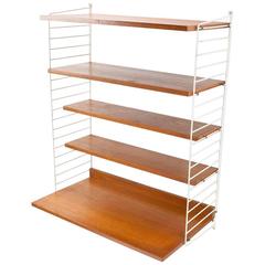 1949, Teak Modular Wall System by Nils Strinning for AB String, Sweden 1