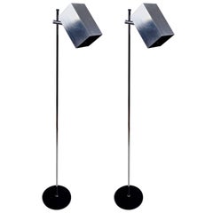 Pair of Sonneman for Kovacs Adjustable Floor Lamps