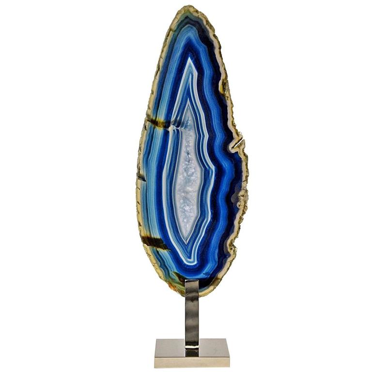 Blue Agate Sculpture For Sale at 1stdibs