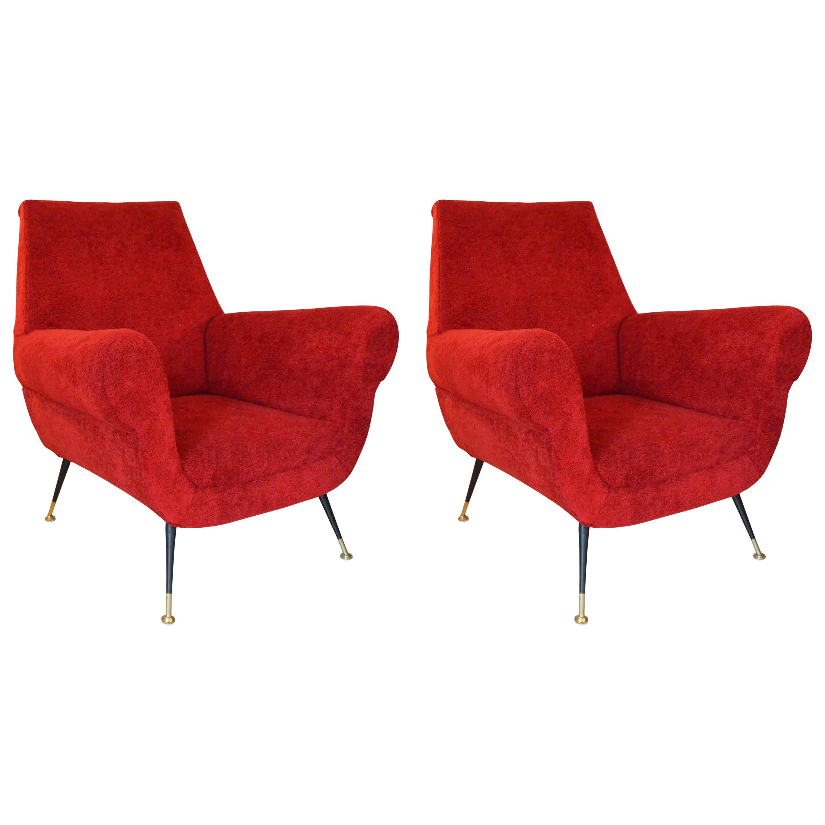 20th Century Radice Armchairs by Minotti, Original Upholstery