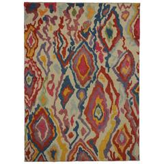 Modern Turkish Tulu Shag Rug with Contemporary Abstract Style 5