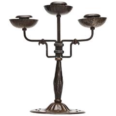 Viennese Secessionist Hugo Berger Candlestick, circa 1900 9