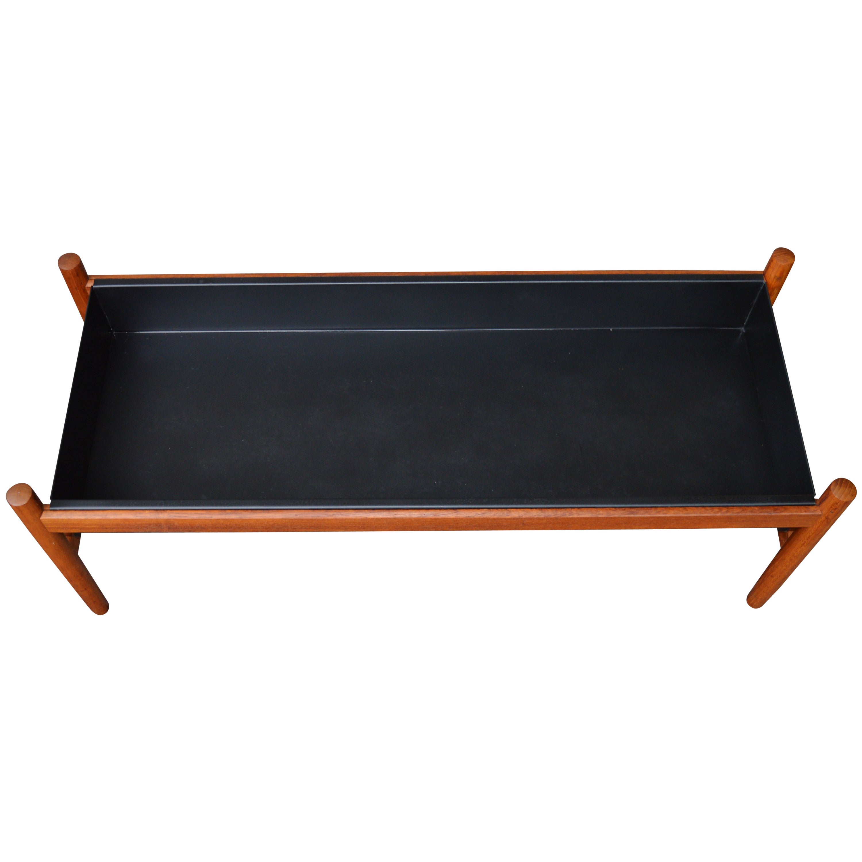 Large Teak And Aluminium Planter By Spottrup Denmark At 1stdibs