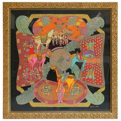 framed hermes scarf - Damask & Dentelle